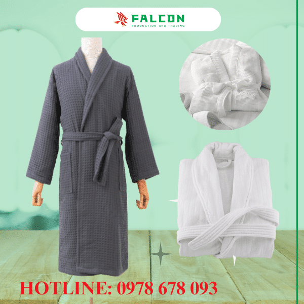 Áo choàng tắm nữ tổ ong