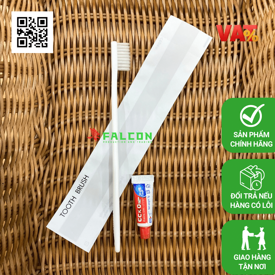 Bàn chải trắng cao cấp chuyên dùng cho khách sạn