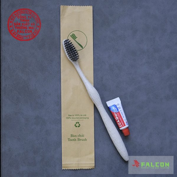 Bàn chải lúa mạch cao cấp dùng trong phòng tắm khách sạn