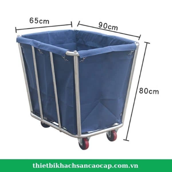 Xe chở đồ giặt là có kích thước đúng tiêu chuẩn, phù hợp sử dụng trong khách sạn